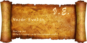 Vezér Evelin névjegykártya